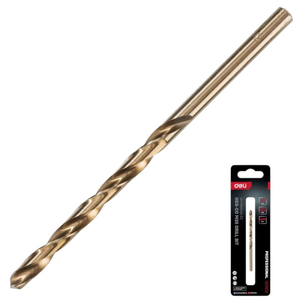 Сверло по металлу Deli RS EDH-MHZ050-E2, 5.0 мм, DIN 338, HSCo 5%