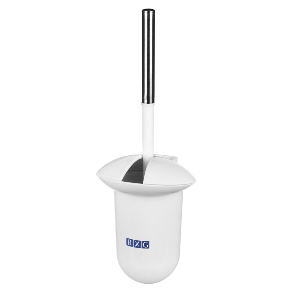Комплект "BXG-CD-7373" (ершик+подставка), настенный, белый