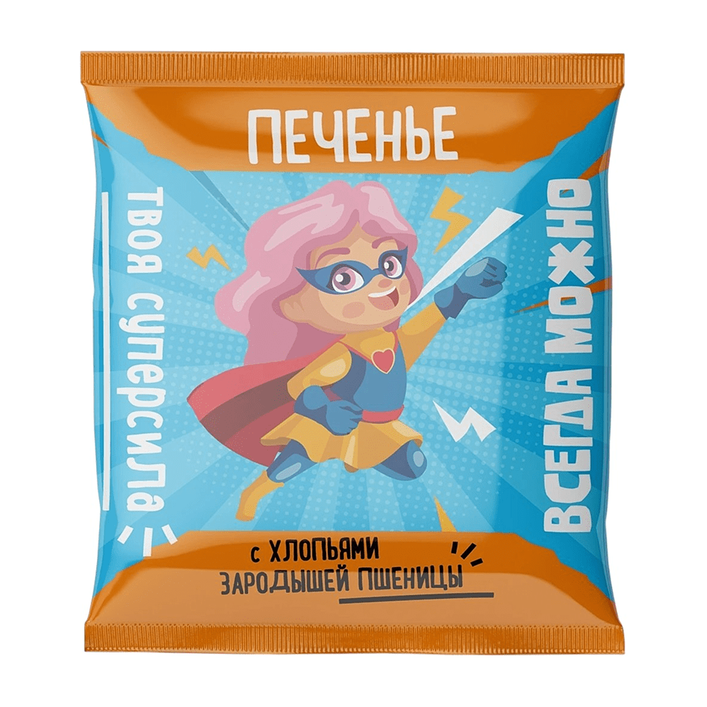 Печенье "Всегда можно" с хлопьями зародышей пшеницы, 40 гр 