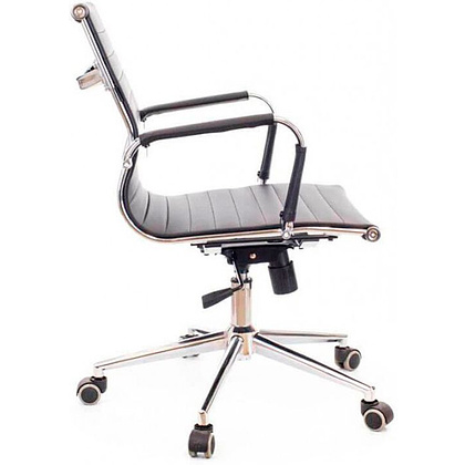 Кресло для руководителя EVERPROF "Leo", экокожа, металл, черный - 5