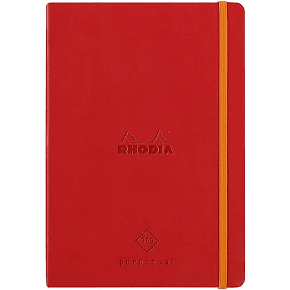Еженедельник недатированный "Rhodiarama Perpetual", А5, 64 листа, красный мак