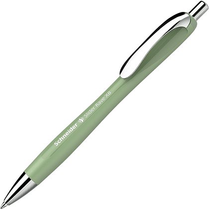 Ручка шариковая автоматическая "Slider Rave", зеленый, стерж. синий