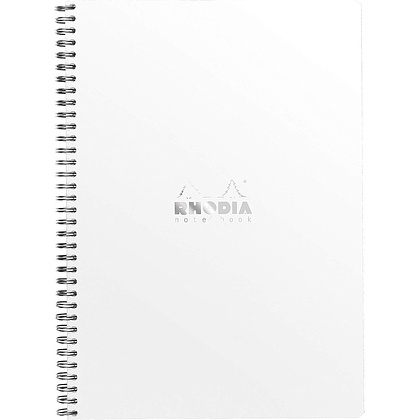 Блокнот "Rhodia", А4+, 160 страниц, в линейку, белый