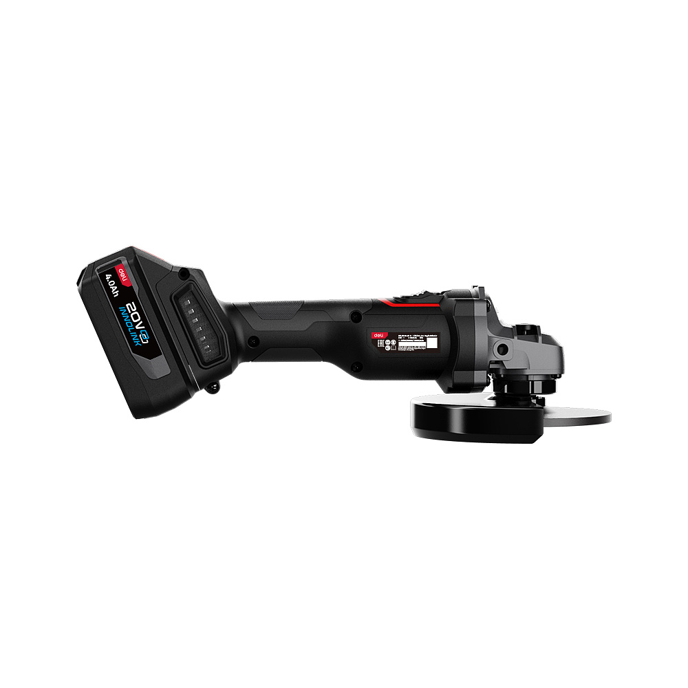 Угловая шлифмашина Deli RS EDE-JM20-2D4 20 В, 125 мм, 2 АКБ, 4 Ач, сумка - 3