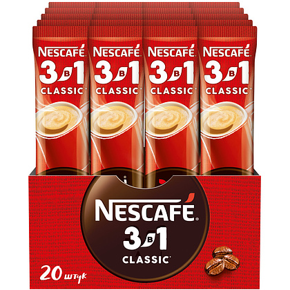 Кофейный напиток "Nescafe" 3в1 классик, растворимый, 14.5 г - 4