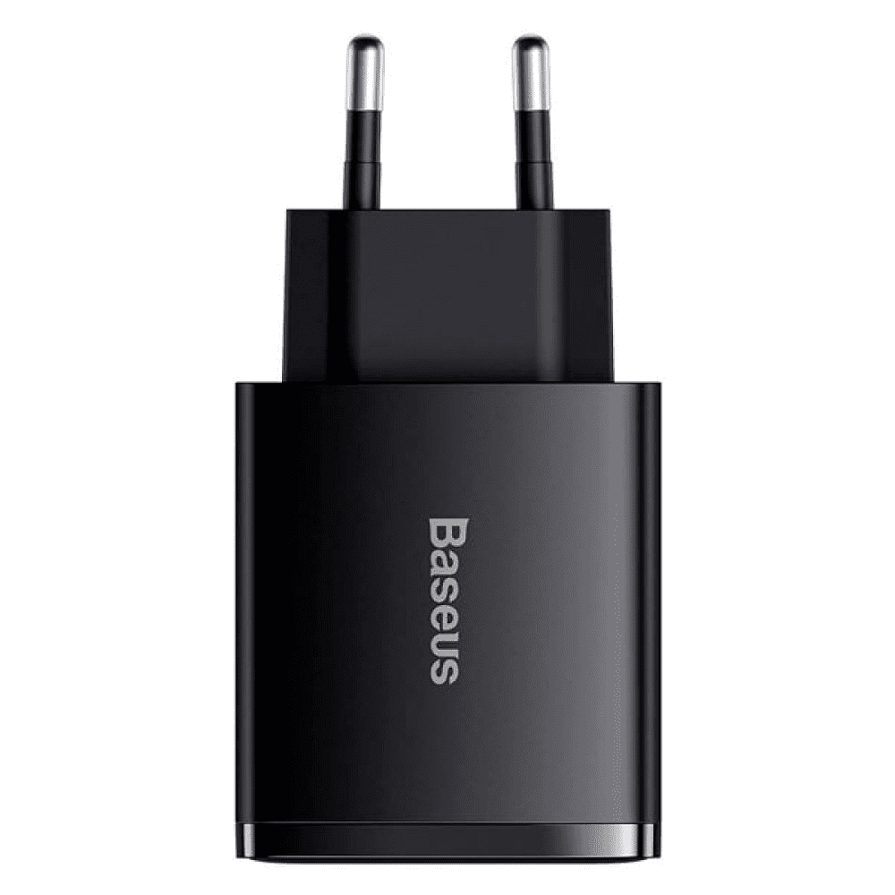 Сетевое зарядное устройство Baseus CCXJ-E01 Compact Quick Charger 2U+C 30W Black