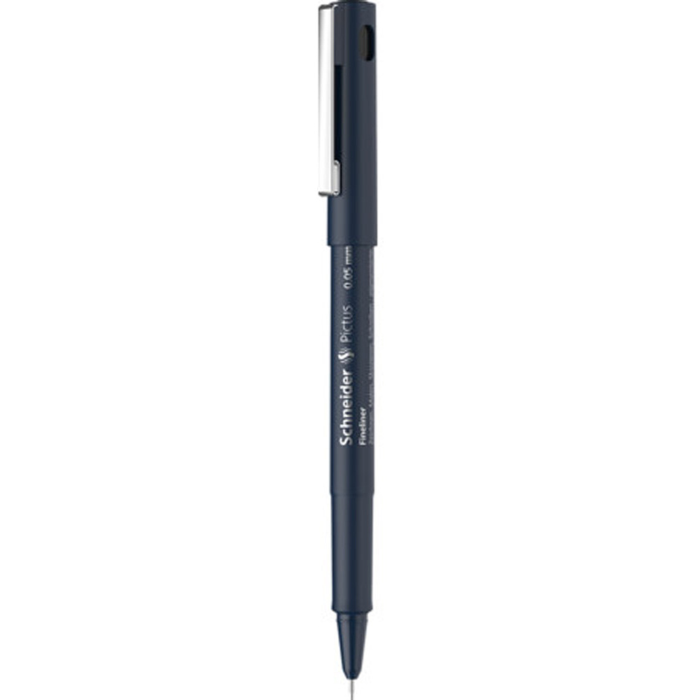 Ручка капиллярная "Schneider Fineliner Pictus", 0.05 мм, черный - 3