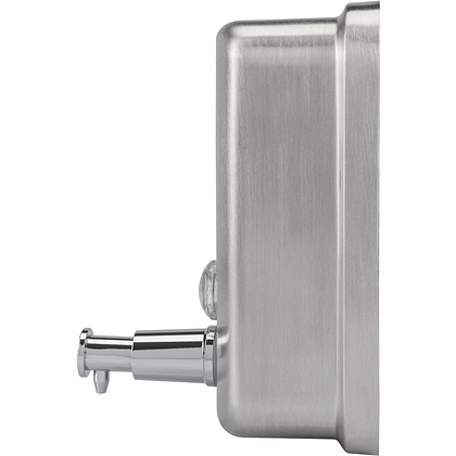 Диспенсер для жидкого мыла BXG "SD Н1-500М", 0.5 л, ручной, металл, серебристый, матовый - 3