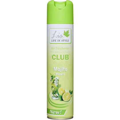 Освежитель воздуха LIS club, аэрозоль, Мохито, 300 мл