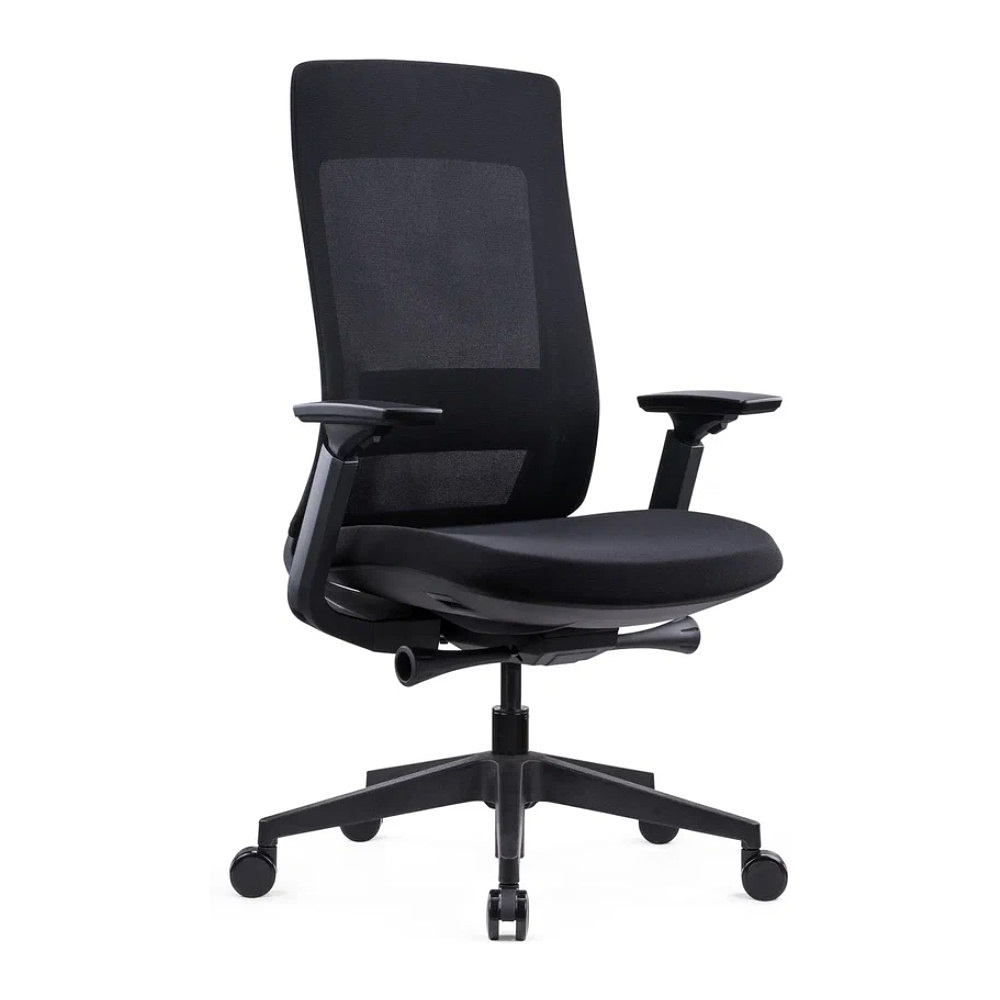 Кресло компьютерное SitZone E-VL002B, сетка, ткань, пластик, черный