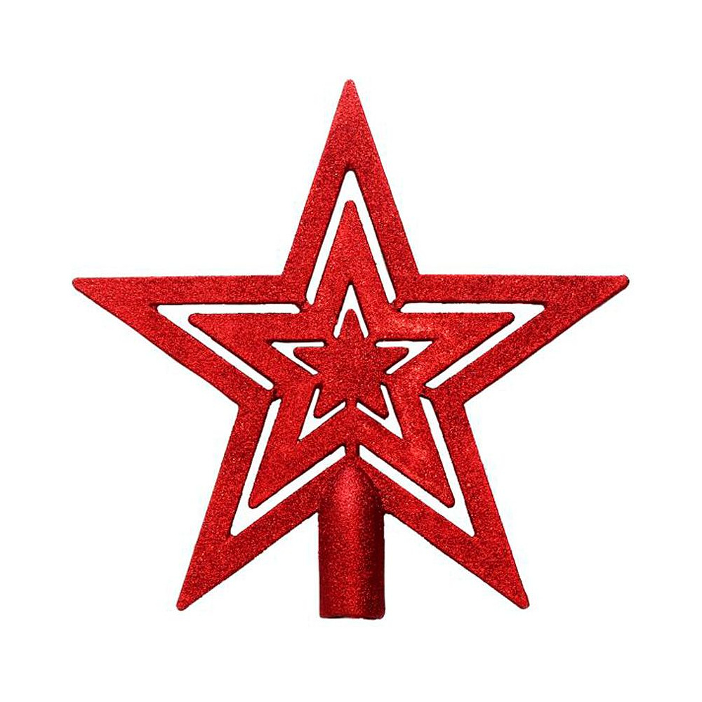 Верхушка елочная "Красная звезда", красный