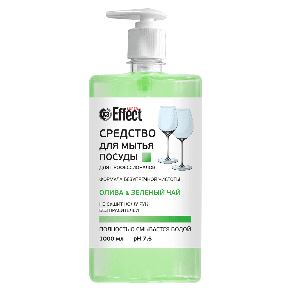 Средство для мытья посуды "Effect Super", 1 л