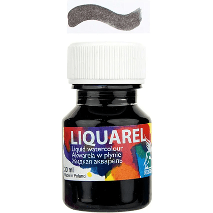 Акварель жидкая "Liquarel", 190 чёрный, 30 мл