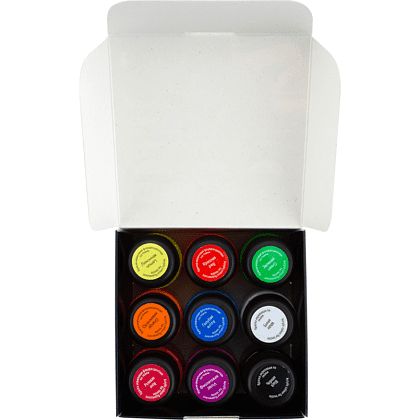 Краска акриловая по ткани "Декола неон", набор 9 цветов, 20 мл, банки - 4