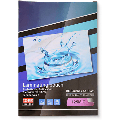 Пленка для ламинирования, А5, 125 мкм, 100 шт, глянцевая