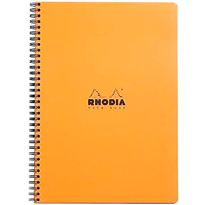 Блокнот "Rhodia", А4+, 160 страниц, в линейку, оранжевый