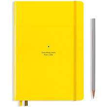 Блокнот "Leuchtturm1917. Bauhaus Edition", А5, 125 листов, точка, лимонный