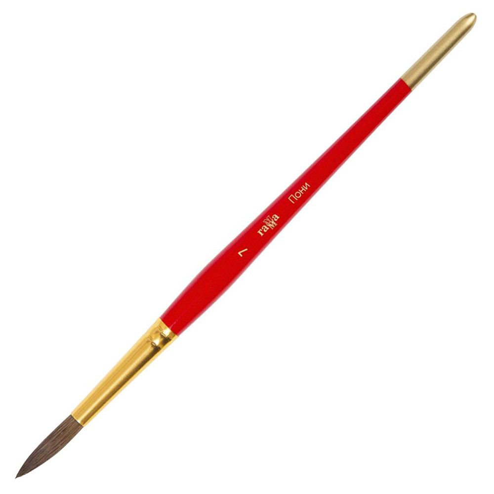 Кисть для рисования "№7" пони, круглая