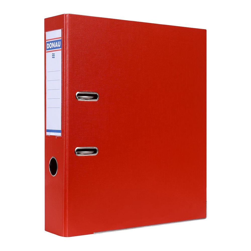 Папка-регистратор "Donau", A4, 75 мм, ПВХ, красный