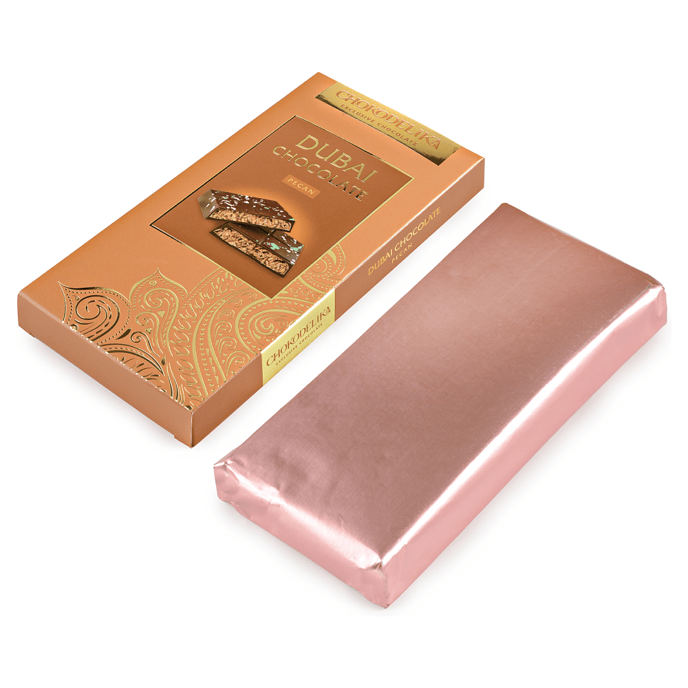 Шоколад молочный "Dubai Pecan", 180 гр, с начинкой - 2