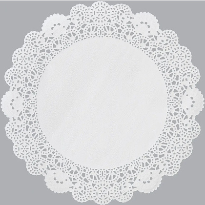 Салфетки бумажные ажурные AVIORA, d=18 см, белый, 250 шт - 2