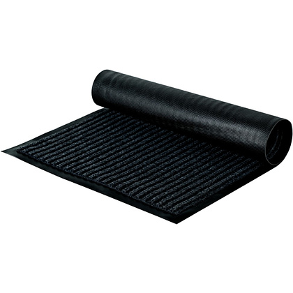 Коврик придверный "OfficeClean", 40х60 см, ребристый, черный