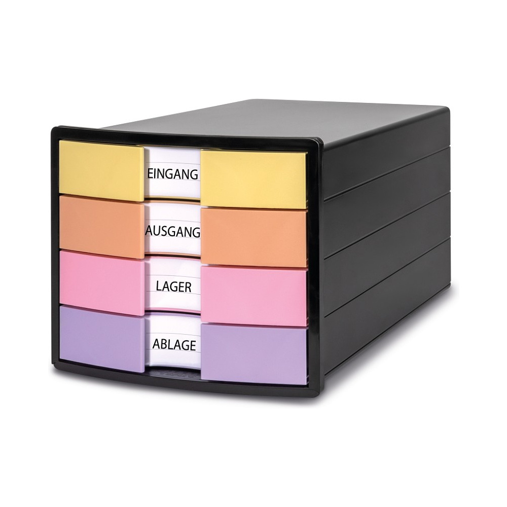 Блок из 4 лотков закрытый "Impuls", черный