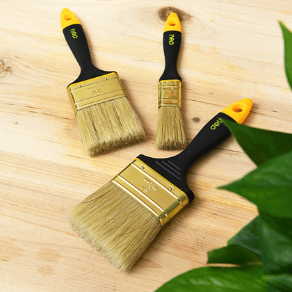 Кисть малярная Deli YS EDL509145, плоская, 3"-75 мм, смешанная щетина - 4