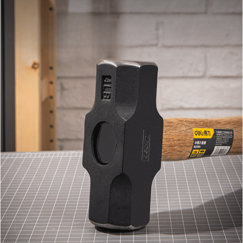 Кувалда Deli YS DL5204, 1.8 кг, деревянная рукоятка - 2