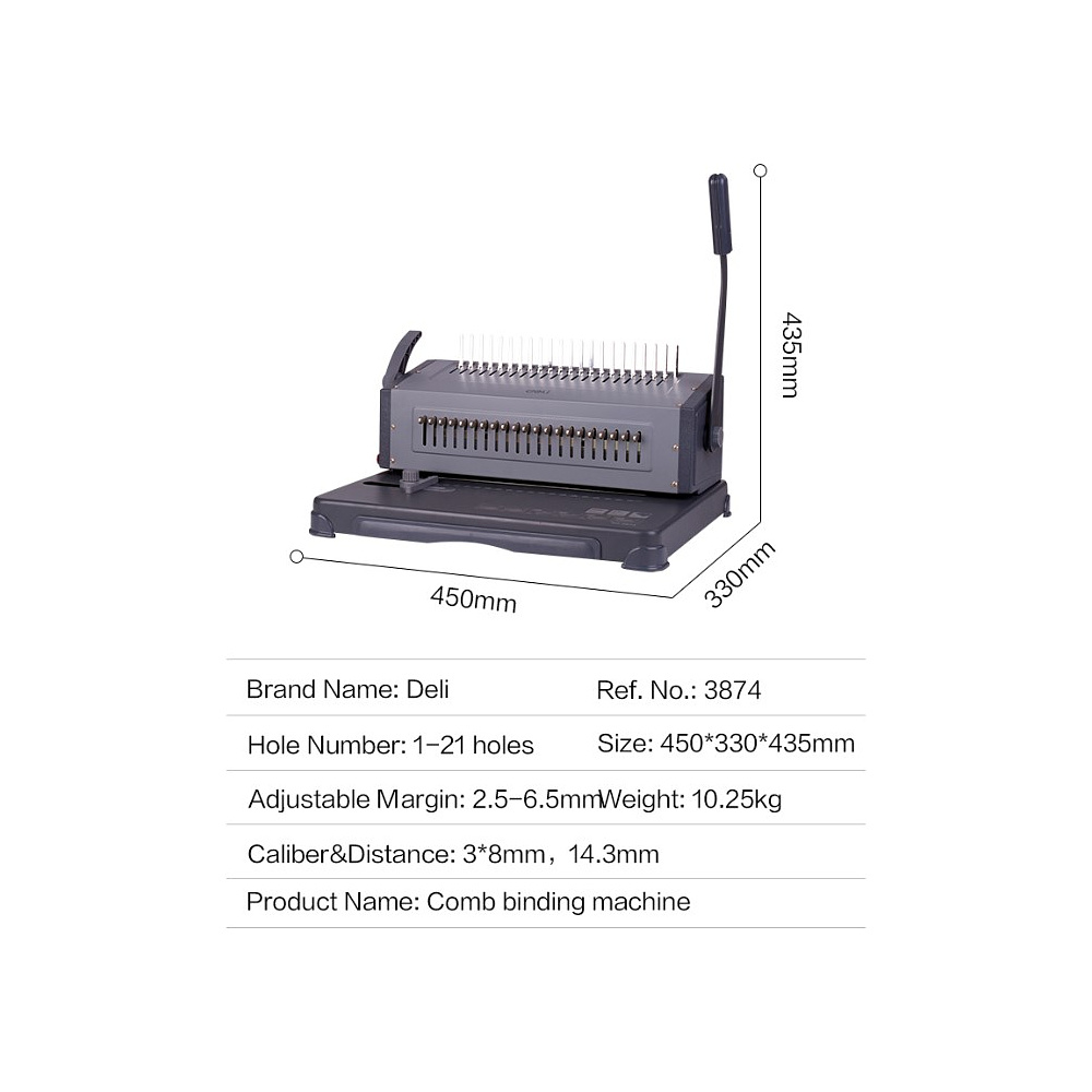 Перфобиндер Deli Plastic Binder "3874" - 10