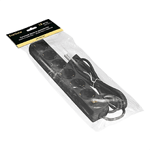 Сетевой фильтр ExeGate SP-6-1.8B, EX119391RUS, 6 розеток, 1.8 м, черный