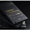 Блокнот "Total Black twilight gold", А5, 96 листов, линейка, на резинке, черный, золотистый - 3