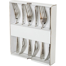 Набор вилок столовых "WL-999202/6C", 20 см, 6 шт, серебристый