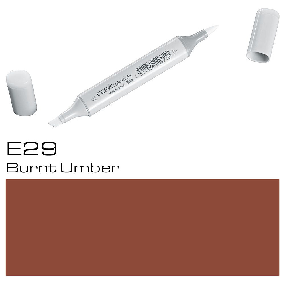 Маркер перманентный "Copic Sketch", E-29 жженая умбра