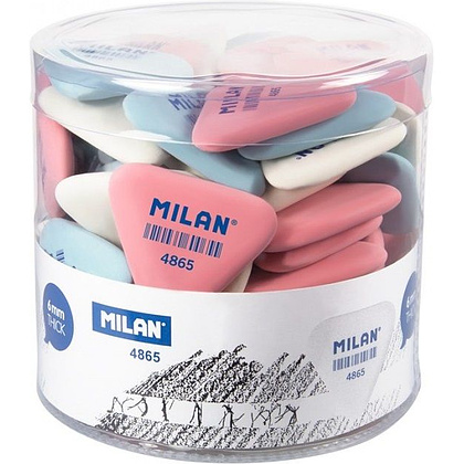 Ластик Milan "4865", 1 шт, ассорти - 4