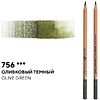 Карандаш акварельный "Белые ночи", 756, оливковый темный - 2