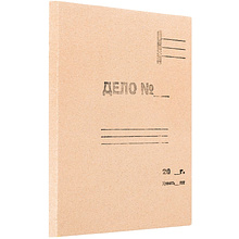 Обложка "Дело", 30 мм, без завязок, 100 шт, крафт