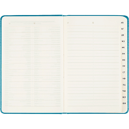 Книга алфавитная "Winner. Dark teal", А5, 135х205 мм, 80 листов, бирюзовый - 3