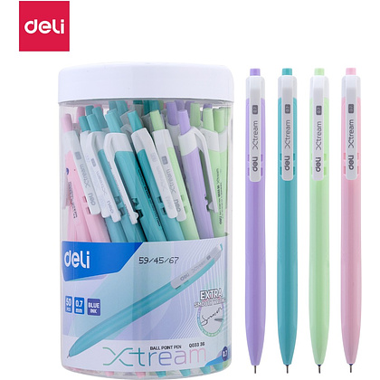 Ручка шариковая автоматическая "Xtream", 0.7 мм, ассорти, стерж. синий - 4