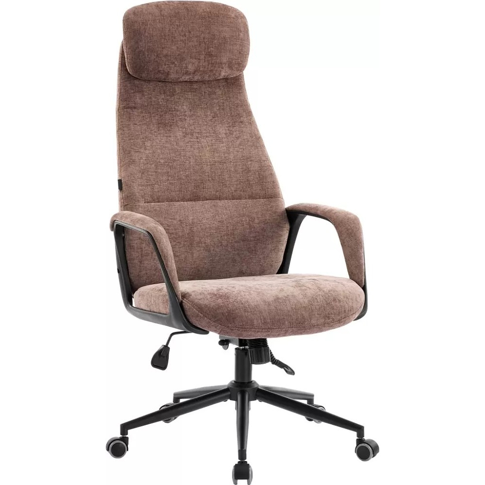 Кресло компьютерное EVERPROF Otto, Black ткань, коричневый, металл, корпус черный - 6