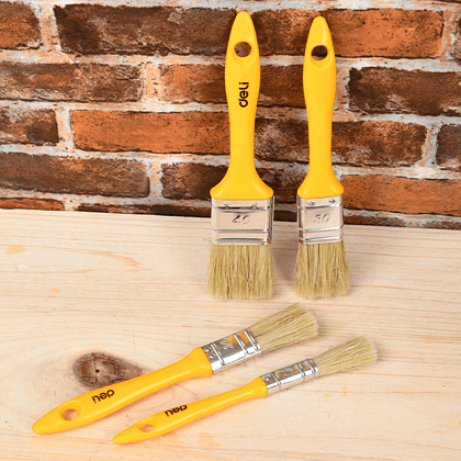 Кисть малярная Deli YS EDL509131, плоская, 12 мм, смешанная щетина - 3