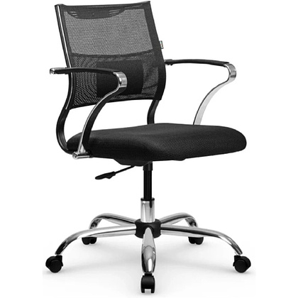 Кресло компьютерное ErgoLife Sit Air M4-290K, ткань,сетка, черный