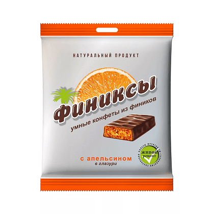 Конфеты "Финиксы", 90 гр, апельсин в глазури