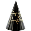 Колпаки праздничные "Happy New Year", 6 шт, черный - 2