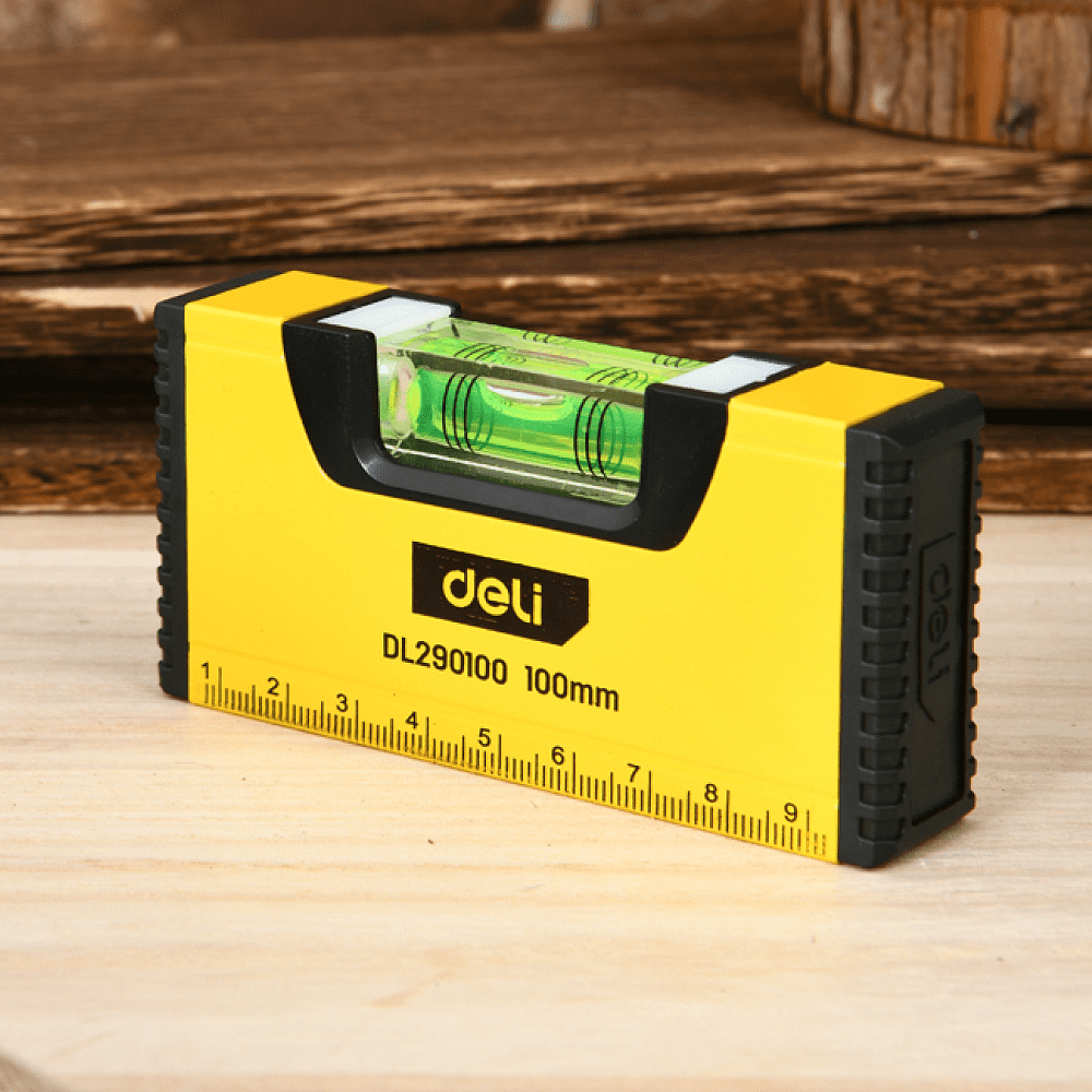 Уровень строительный Deli YS EDL290100, 100 мм, магнит - 2