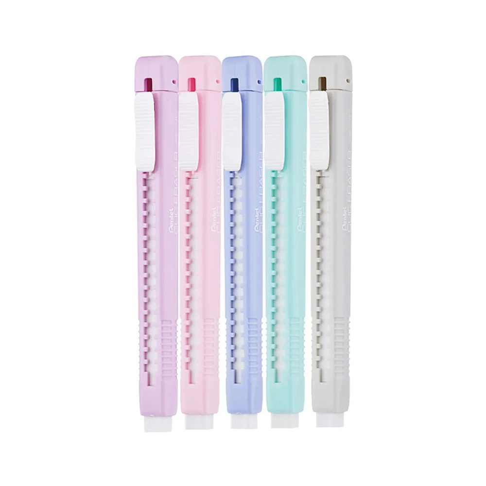 Ластик-карандаш "Clic Eraser", ассорти пастель