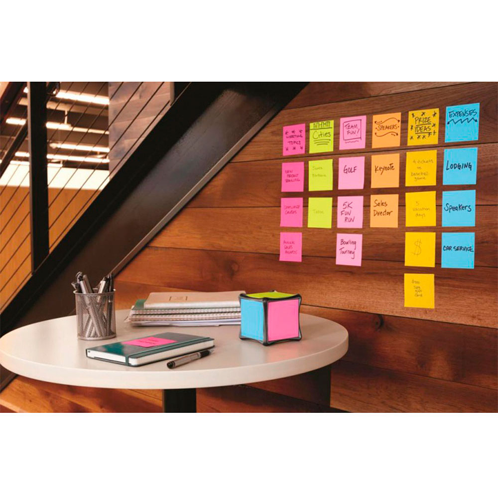 Бумага для заметок "Post-it Notes", 76x76, 100 листов, ярко-оранжевый - 3