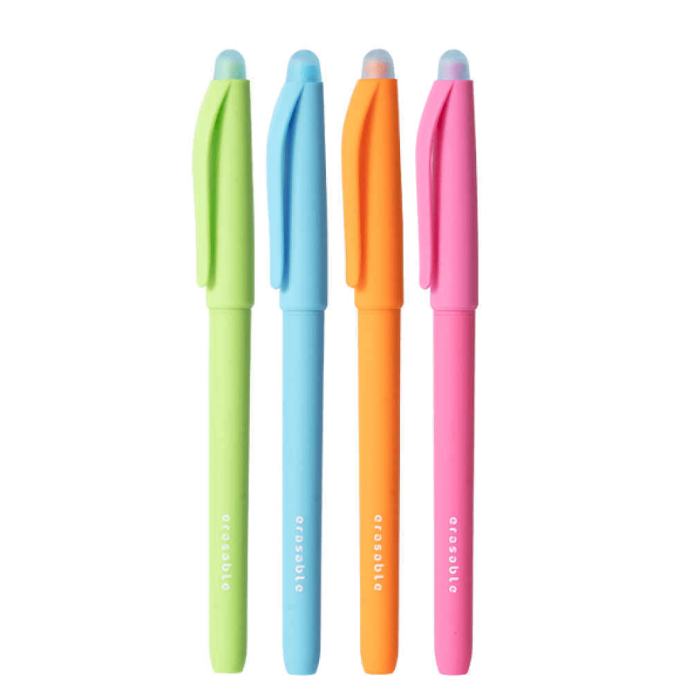 Ручка гелевая "Erasable", 0.5 мм, ассорти, стерж. синий