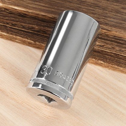 Головка торцевая шестигранная Deli YS EDQ4330 1/2", 30 мм, глубокая, серебристый - 4