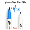 Маркер-кисть "Brush Sign pen twin", 6 шт - 4